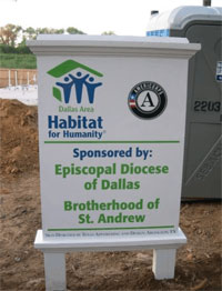 Dallas Diocese Habitat For Humanity Project - Brotherhood of St. Andrew - Dallas TX